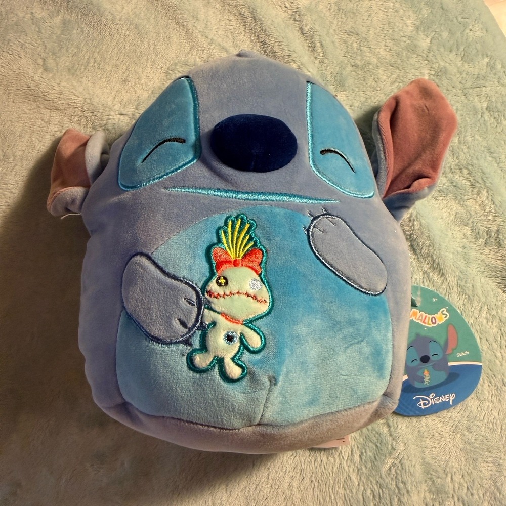 Squishmallows Stitch Plush Kids 8 Inch Blue New Disney Lilo & Stitch Scrump Doll
